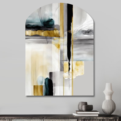 Bexhill - Abstract Shapes Arch Shape Asymmetric Metal Wall Sculpture