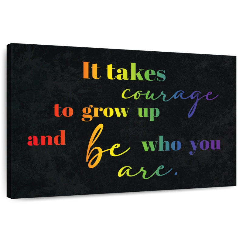 Tergel Courage To Be You Pride, 32" H x 48" W