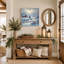Tranquil Winter Barn: Snowy Countryside Landscape, art sur toile-1140374713