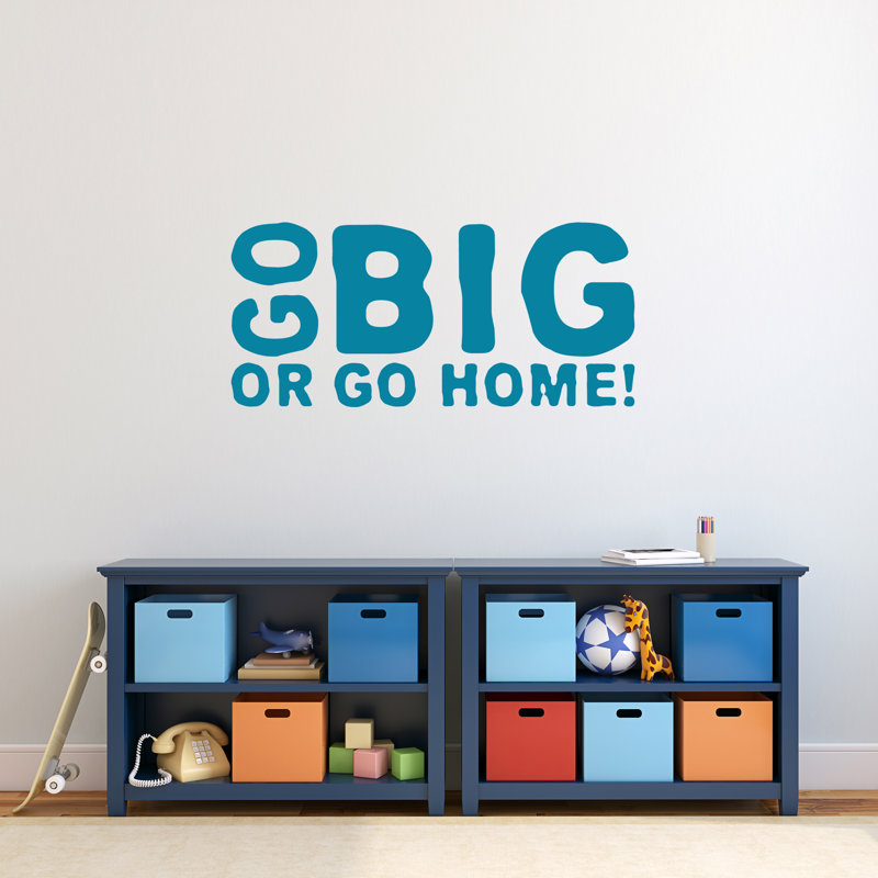 Text & Numbers Non-Wall Damaging Wall Decal, Teal