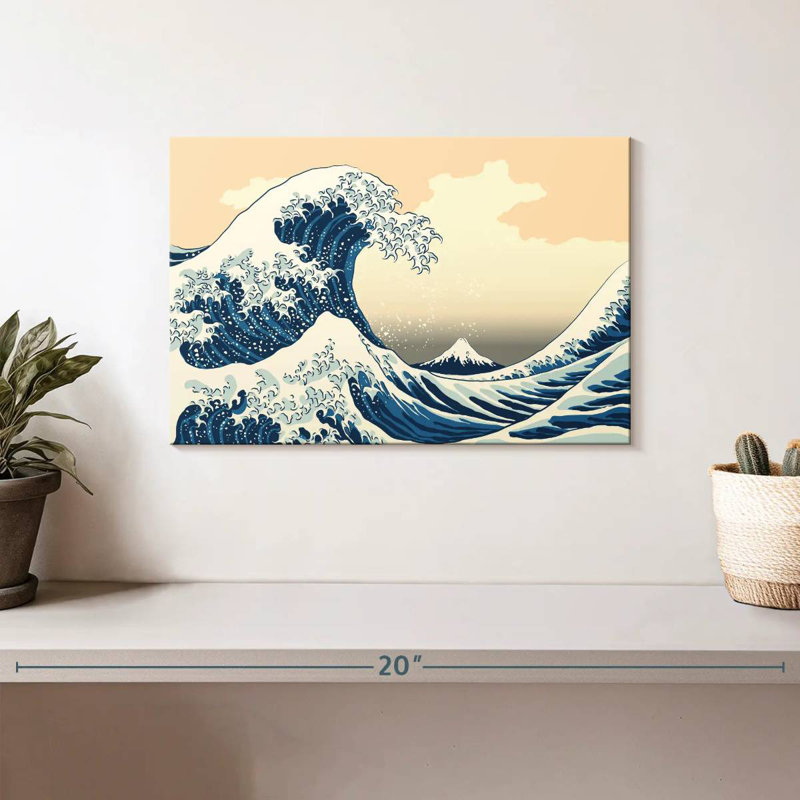 Japanese Wave, 8" H x 12" W