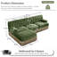 Canapé modulaire avec repose-pieds Tassel-133276835