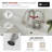 Single Handle Pull-Down Bathroom Faucet with Dual-Function Sprayer, Brushed Stainless Steel, Single Hole Vanity Sink Faucet-123994903