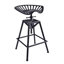 Tabouret de bar en métal rustique avec tabouret de bar de 27,5 à 33,4 po de hauteur et de style industriel
