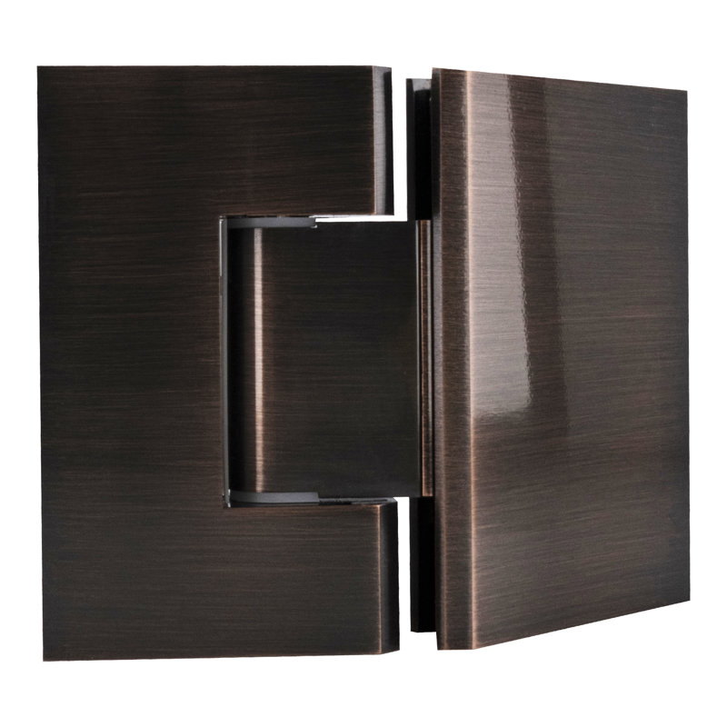  Charnière de porte réglable verre à verre Designer Designer Series, Cuivre antique