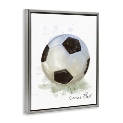 Cadre flottant pour ballon de soccer en pastel doux, design par Matthew Piotrowicz
