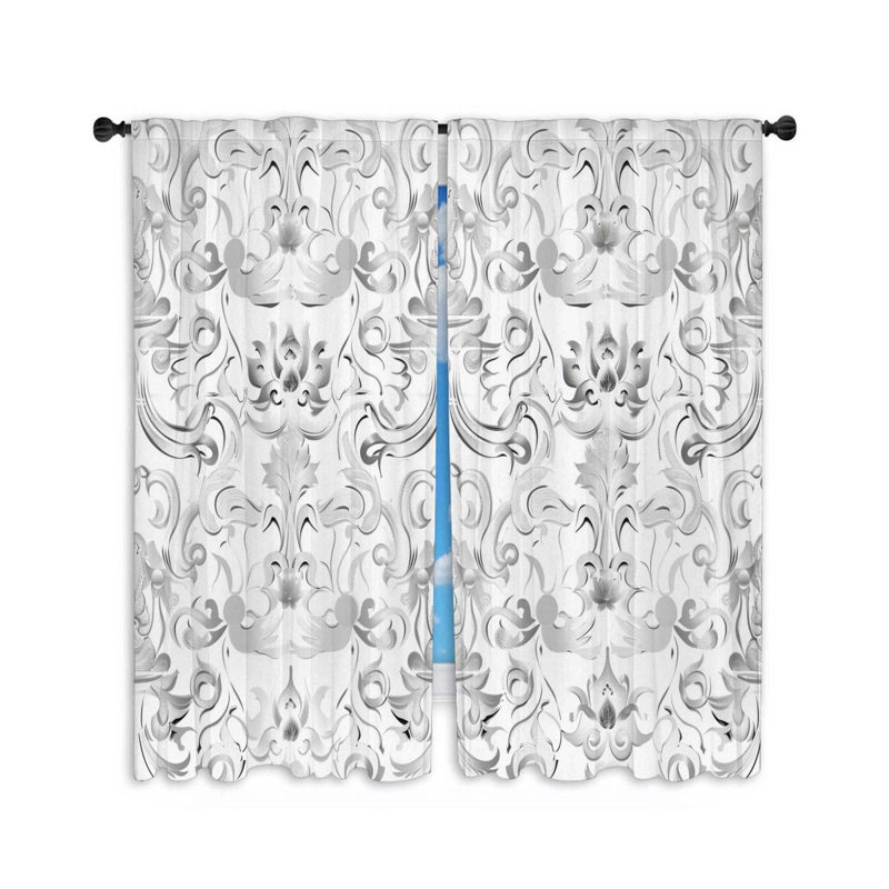 Sofiah Room Darkening Curtain Pair, 40" W x 54" L