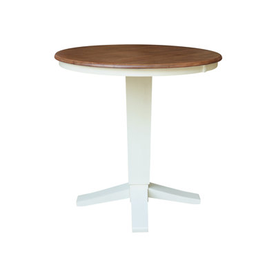 Scalla Counter Height Round Top Solid Wood Dining Table