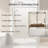 56-60.In W X 60.In H Frameless Shower Door Single Sliding,1/4 In Thick Clear Tempered Glass, Explosion Proof Film, Stainless Steel Handle, Matte Black-116835826