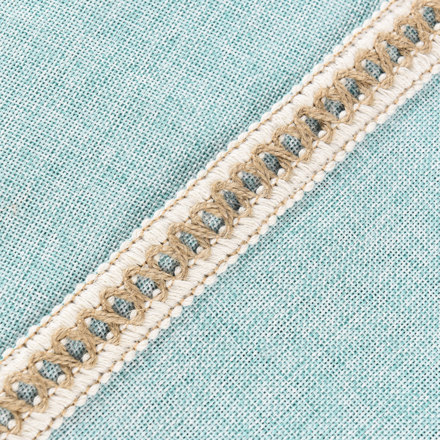Color Pillow Cover, Aqua, Square 18"