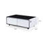 Table basse moderne et intelligente avec réfrigérateur intégré, haut-parleurs Bluetooth, charge sans fil, prises de courant, ports USB et lumières RVB-1917784763