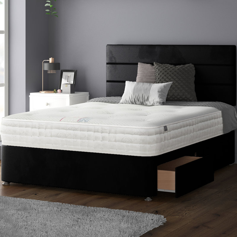 Brand Upholstered Headboard, Black, Super King (6')