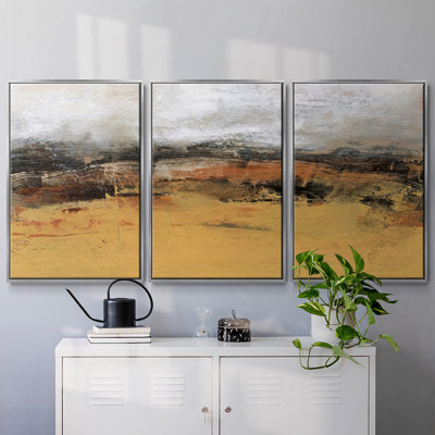 Bridges Ochre IV - 3 Piece Floater Frame Print