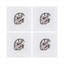 Fruit Motif Embroidered Linen Cocktail Napkins
