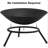 23'' Round Steel Fire Pit Stand
