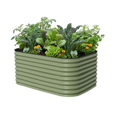 Lit de jardin surélevé modulaire en métal 26 po de hauteur 26 po