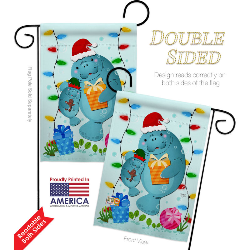 Double Sided 18.5'' H x 13'' W Polyester Garden Flag