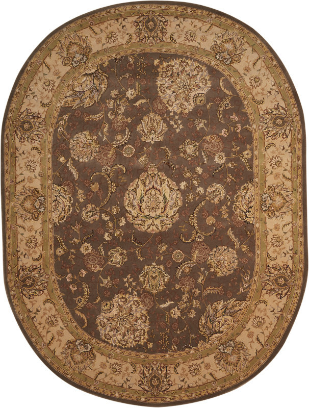 Deguzman Wool Oriental Indoor Rug, Oval 7'6" x 9'6"
