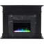 Cambridge Sofia 53-in. Electric Fireplace Mantel in with Black Marble Inlay and Crystal Rocks-110221626