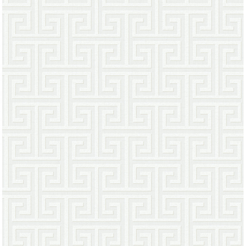 Rouleau de papier peint texturé L 33 pi x l 20,5 po Egmont Key, Blanc