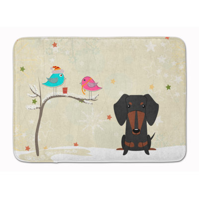 Tapis de bain Draizy Christmas Presents Dachshund