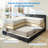 Compression Packed All-in-one Plush Upholstered Platform Bed With Built-in Foam Mattress, Twin / Full / Queen-1787057717-1787057704