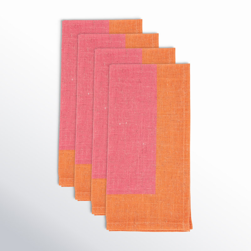 85% Polyester - 15% Linen No Pattern Rectangle Napkin