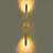 Dual-Head Unique Gold Wall Sconce