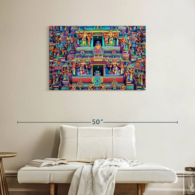 Adella Meenakshi Amman Sculptures, 24" H x 36" W