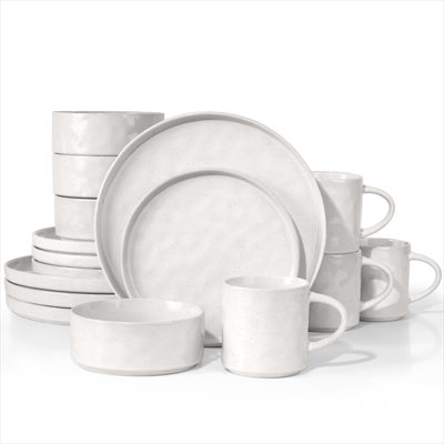 Tristyn 16 Piece Stoneware Dinnerware Set - Service for 4