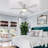 46" Low Profile Ceiling Fan Light With Remote/app Control-266126131