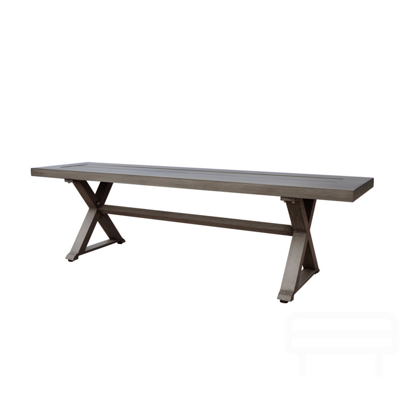 Banc de salle à manger d'extérieur moderne en aluminium