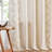 Linen Blend Embroidered Curtains Farmhouse Flower Patterned Curtains for Bedroom-625730198-625730203