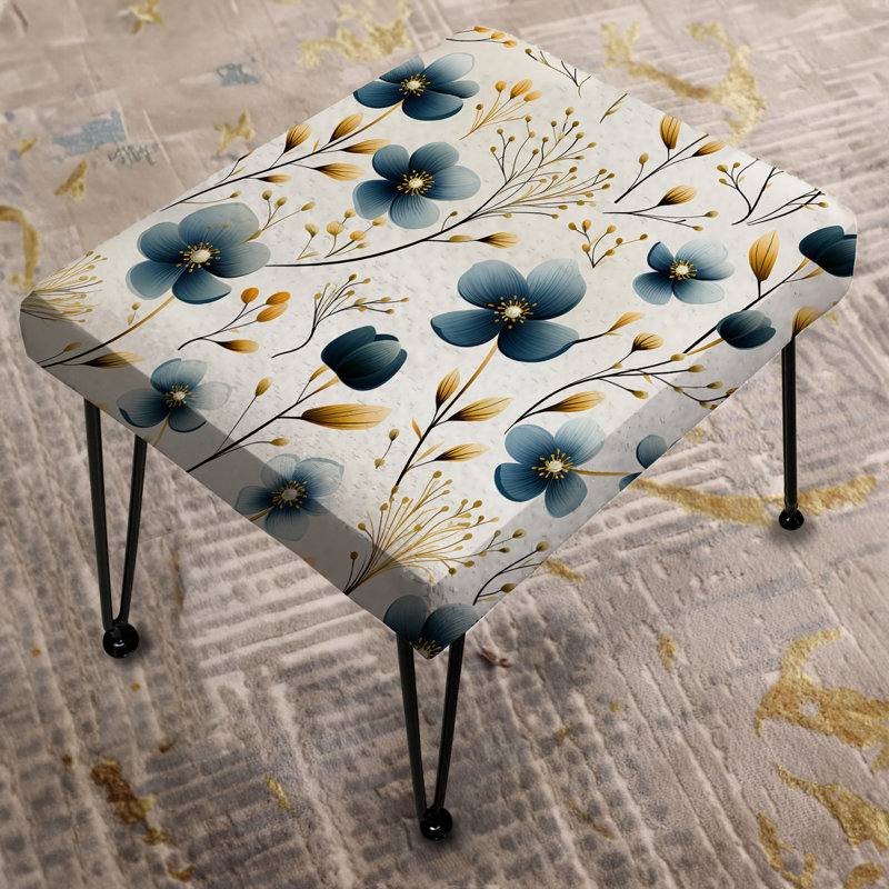 Motif floral Blue Essence Petals Blooms
