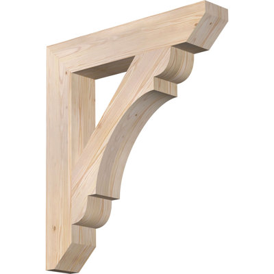 5 1/2"W x 32"D x 36"H Olympic Slat Smooth Bracket, Douglas Fir