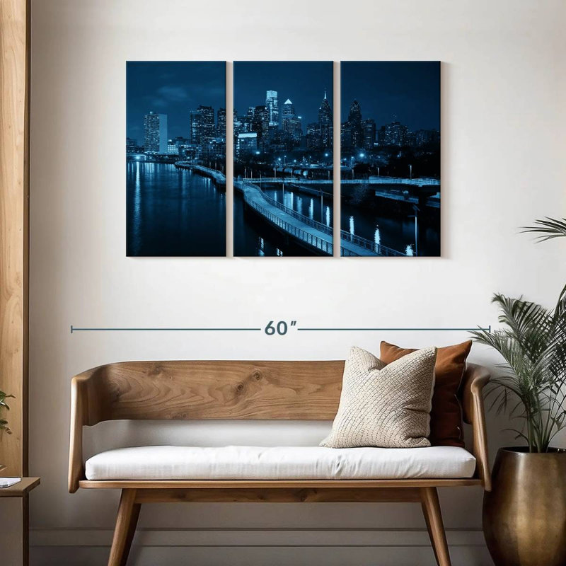 Horizon urbain de Sireci, Philadelphie, H 28 po x l 45 po