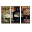 A Reflection Of Wine Bottle II - ensemble d'art mural sur toile traditionnel encadré de 3-1094811462-1094811468