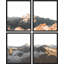 Sunset Bright Desert, impression sur papier encadrée 4 pièces-93011840-93011842