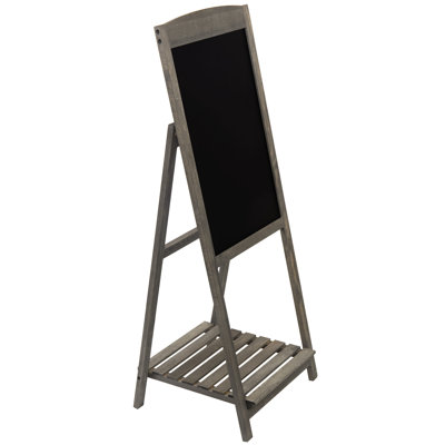 Free Standing Chalkboard w/ Display Shelf