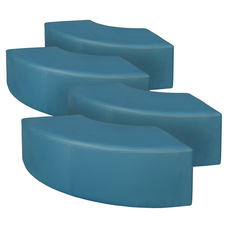 Regency Aurora Curved Vinyl Ottoman