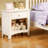Karine Wooden Nightstand With One Drawer