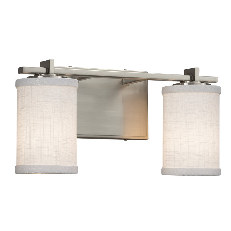 Éclairage pour meuble-lavabo 2 lumières Kenyon, Nickel brossé