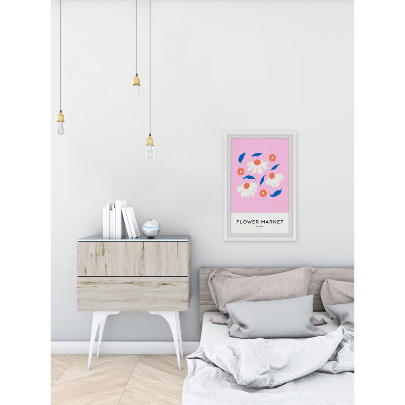 London Flowers - Single Picture Frame Print, 61cm H x 41cm W x 3.81cm D