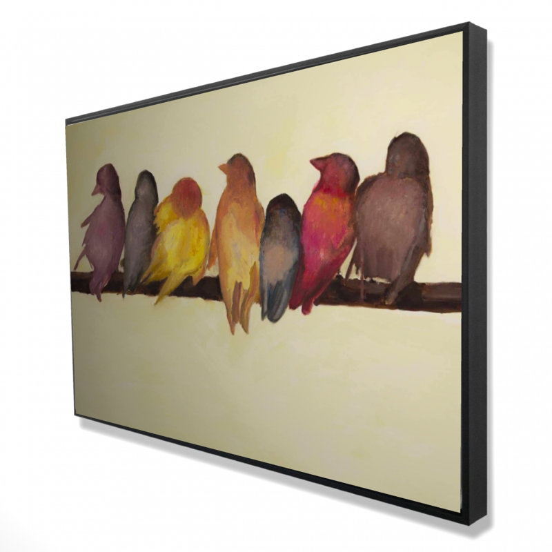 «Bird Family», reproduction sur toile