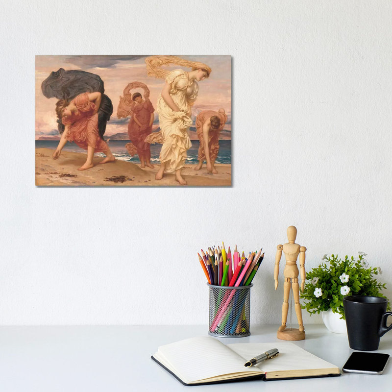 By The Sea by Frederic Leighton - Wrapped Canvas Gallery-Wrapped Canvas Giclée, 20.32 cm H x 30.48 cm W