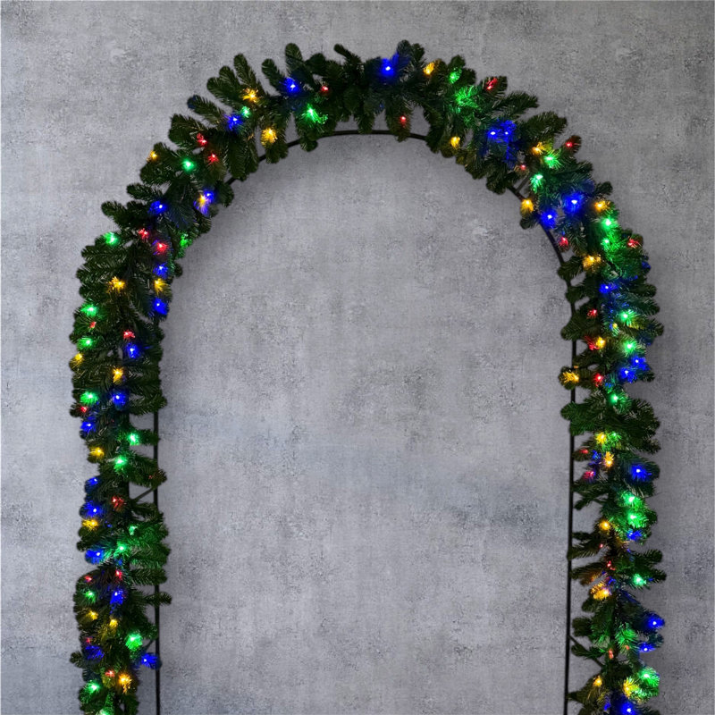 Guirlande de Noël Colorado Pine - 9 pi avec 9 modes d'éclairage DEL