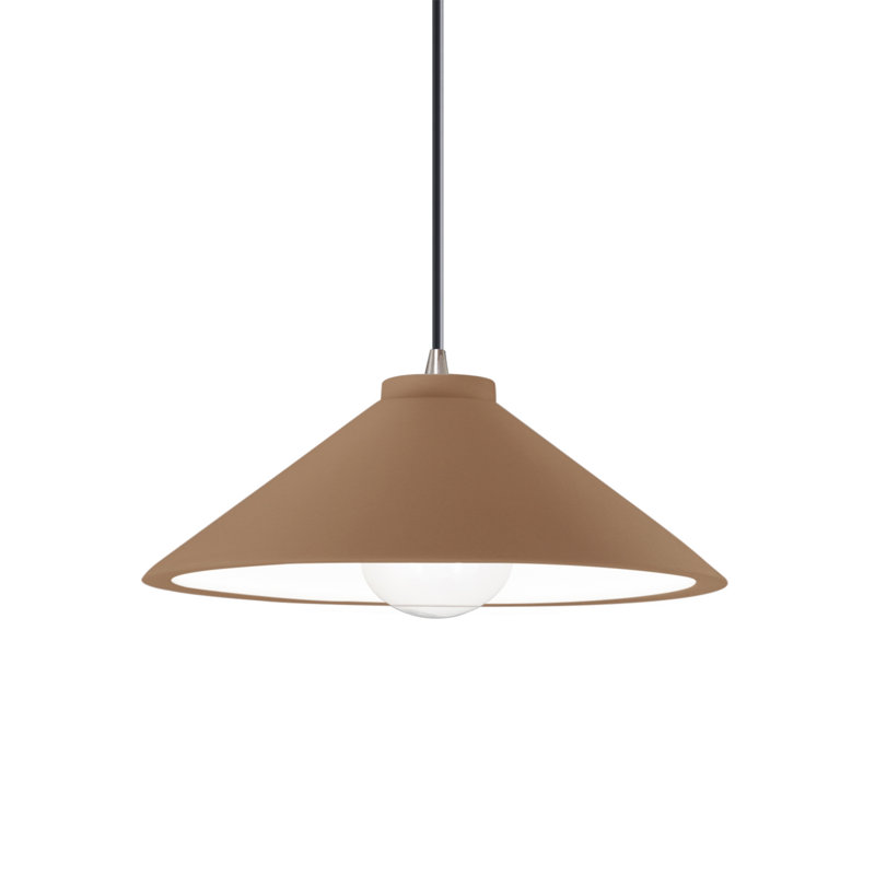 Breeona Radiance Collection 1 - Light Cone Pendant Accents - LED, Brushed Nickel, Adobe