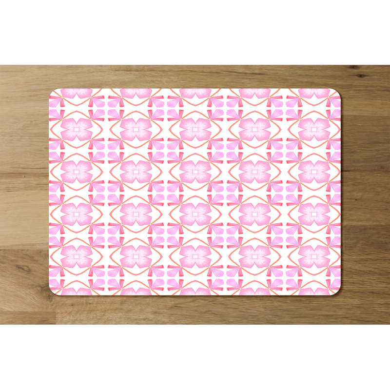 Moy Polyester-Coated Hardboard Geometric Rectangle Placemat
