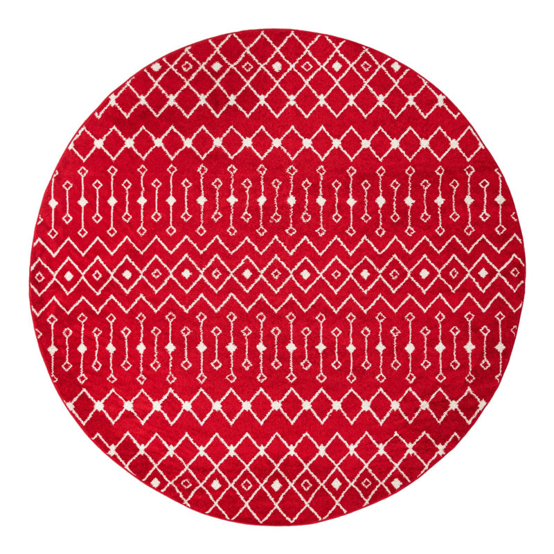 Somerville Geometric Indoor Rug, Round 10'