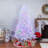 White 7.5' Pre-Lit Pine White Tree